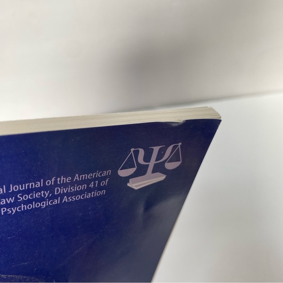Lot of 6 Issues Law and Human Behavior Journal 2018 American Psychological APA - Picture 6 of 7